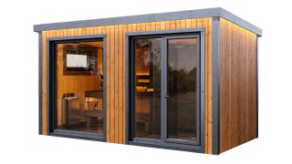 Sauna ogrodowa modułowa 420x220x250 cm