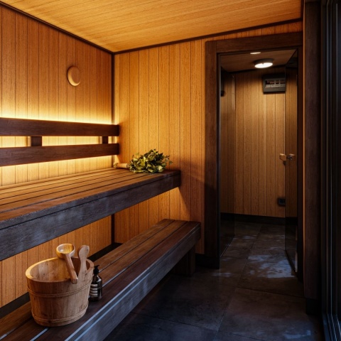 Sauna ogrodowa modułowa 420x220x250 cm