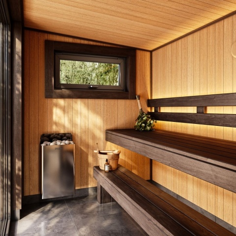 Sauna ogrodowa modułowa 420x220x250 cm