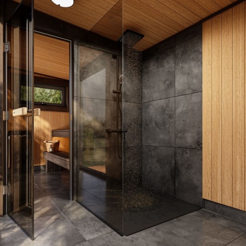 Sauna ogrodowa modułowa 420x220x250 cm