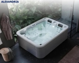 Wanna Spa z hydromasażem Alexandria 3-osobowa 216x167x74 cm Astralpool