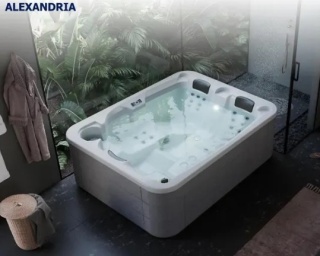 Wanna Spa z hydromasażem Alexandria 3-osobowa 216x167x74 cm Astralpool