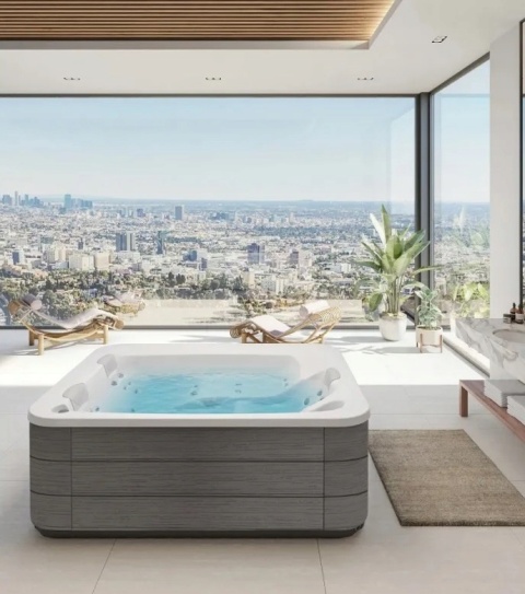 Wanna Spa z hydromasażem Alexandria 3-osobowa 216x167x74 cm Astralpool