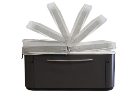 Wanna z hydromasażem jacuzzi spa ogrodowe 198x198x74 cm Malea + Audio 2.0 Astralpool