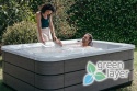 Wanna z hydromasażem jacuzzi spa ogrodowe 198x198x74 cm Malea + Audio 2.0 Astralpool