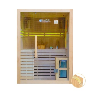 Sauna ogrodowa sucha z piecem HARVIA 4,5kW 150x150x200 cm 3 osobowa