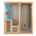 Sauna ogrodowa sucha z piecem HARVIA 6kW 180x160x200 cm 4 osobowa