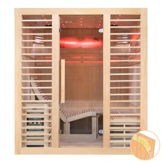 Sauna ogrodowa sucha z piecem HARVIA 6kW 180x160x200 cm 4 osobowa