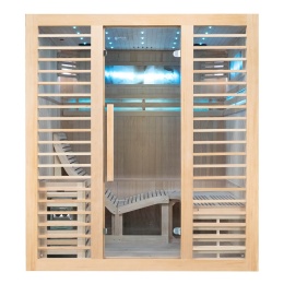 Sauna ogrodowa sucha z piecem HARVIA 6kW 180x160x200 cm 4 osobowa