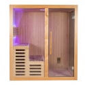 Sauna ogrodowa sucha z piecem HARVIA 6kW 180x160x200 cm 4 osobowa