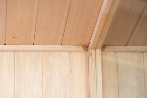 Sauna ogrodowa sucha z piecem HARVIA 6kW 180x160x200 cm 4 osobowa