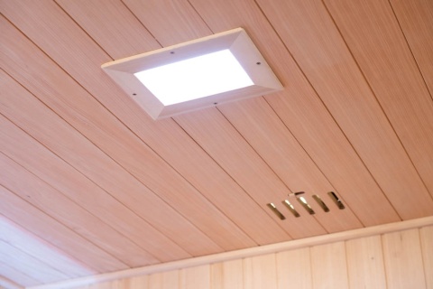 Sauna ogrodowa sucha z piecem HARVIA 6kW 180x160x200 cm 4 osobowa