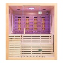 Sauna na podczerwień z kamieniem solnym 180x160x200 cm 4-osobowa Infrared