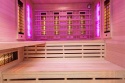 Sauna na podczerwień z kamieniem solnym 180x160x200 cm 4-osobowa Infrared