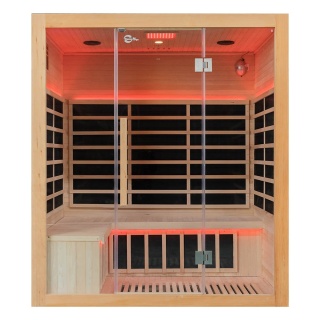 Sauna ogrodowa na podczerwień 175x130x200 cm Carbon 4-osobowa Infrared
