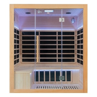 Sauna ogrodowa na podczerwień 175x130x200 cm Carbon 4-osobowa Infrared