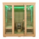 Sauna ogrodowa sucha z piecem HARVIA 8kW 180x180x190 cm 2 osobowa