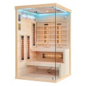 Sauna na podczerwień z kamieniem solnym 120x120x200 cm 2-osobowa Infrared