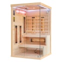 Sauna na podczerwień z kamieniem solnym 120x120x200 cm 2-osobowa Infrared