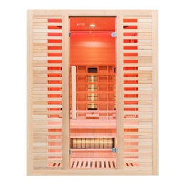 Sauna na podczerwień z kamieniem solnym 150×110×190 cm, 3-osobowa Infrared