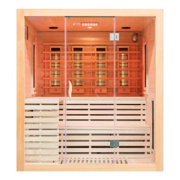 Sauna na podczerwień z kamieniem solnym 180x160x200 cm 4-osobowa Infrared