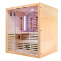 Sauna na podczerwień z kamieniem solnym 180x160x200 cm 4-osobowa Infrared