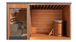 Sauna ogrodowa modułowa 600x220x255 cm Refresh l Complex
