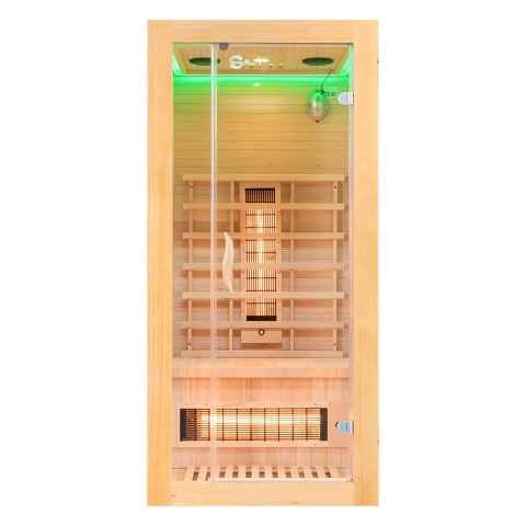 Sauna ogrodowa na podczerwień 90x90x190 cm 1-osobowa Infrared