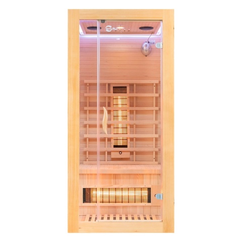 Sauna ogrodowa na podczerwień 90x90x190 cm 1-osobowa Infrared