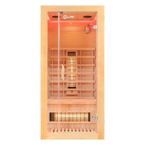 Sauna ogrodowa na podczerwień 90x90x190 cm 1-osobowa Infrared