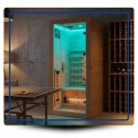 Sauna ogrodowa na podczerwień 90x90x190 cm 1-osobowa Infrared