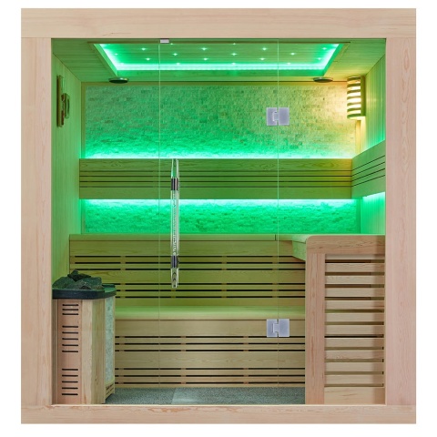 Sauna ogrodowa sucha z piecem HARVIA 6kW 220x180x210 cm 4 osobowa