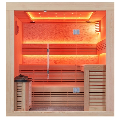 Sauna ogrodowa sucha z piecem HARVIA 6kW 220x180x210 cm 4 osobowa