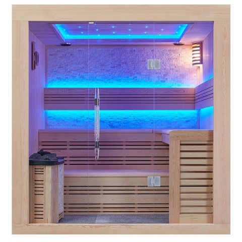 Sauna ogrodowa sucha z piecem HARVIA 6kW 220x180x210 cm 4 osobowa