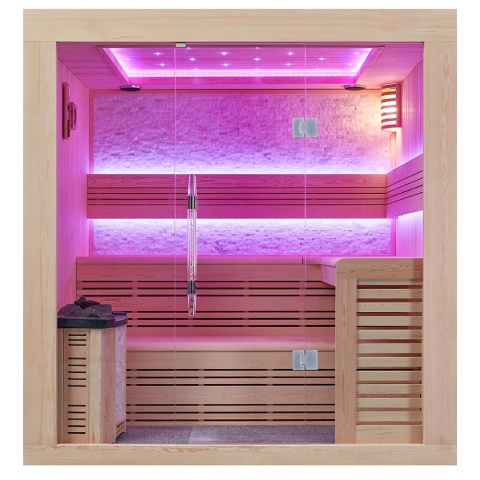 Sauna ogrodowa sucha z piecem HARVIA 6kW 220x180x210 cm 4 osobowa