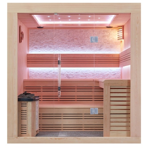 Sauna ogrodowa sucha z piecem HARVIA 6kW 220x180x210 cm 4 osobowa