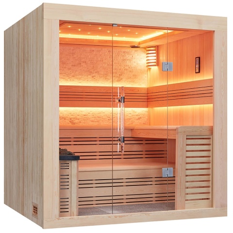 Sauna ogrodowa sucha z piecem HARVIA 6kW 220x180x210 cm 4 osobowa