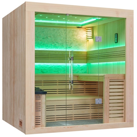 Sauna ogrodowa sucha z piecem HARVIA 6kW 220x180x210 cm 4 osobowa