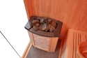 Sauna ogrodowa sucha z piecem HARVIA 6kW 220x180x210 cm 4 osobowa
