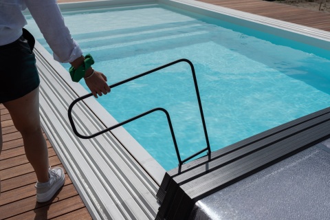 Zadaszenie basenu 15,37 x 6,00 x 0,90 Gravity 5°