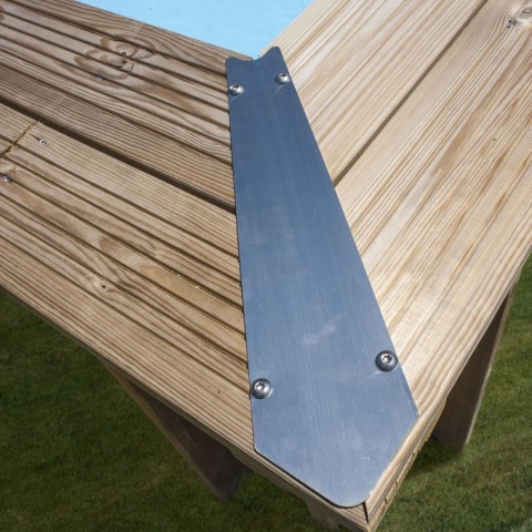 Basen ogrodowy drewniany 520x320x133 cm Papaya GRE