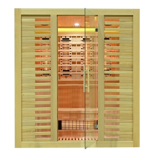 Sauna na podczerwień z kamieniem solnym 180x160x200 cm 4-osobowa Infrared Xl