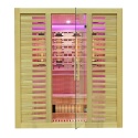 Sauna na podczerwień z kamieniem solnym 180x160x200 cm 4-osobowa Infrared Xl