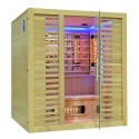Sauna na podczerwień z kamieniem solnym 180x160x200 cm 4-osobowa Infrared Xl