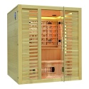 Sauna na podczerwień z kamieniem solnym 180x160x200 cm 4-osobowa Infrared Xl
