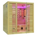 Sauna na podczerwień z kamieniem solnym 180x160x200 cm 4-osobowa Infrared Xl