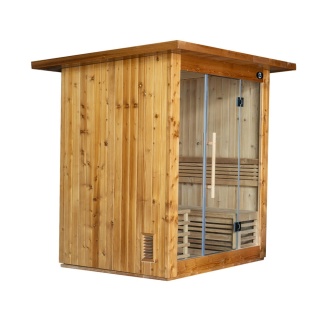 Sauna ogrodowa sucha z piecem HARVIA 8kW 175x130x200 cm 3 osobowa