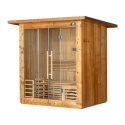 Sauna ogrodowa sucha z piecem HARVIA 8kW 175x130x200 cm 3 osobowa