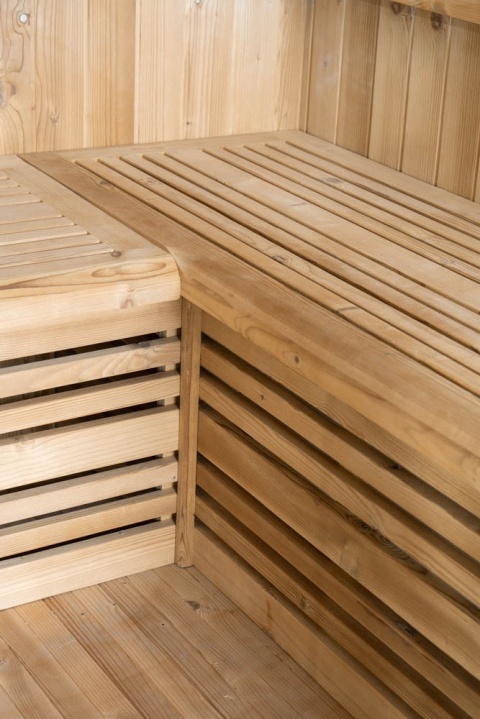 Sauna ogrodowa sucha z piecem HARVIA 8kW 175x130x200 cm 3 osobowa