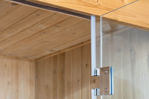 Sauna ogrodowa sucha z piecem HARVIA 8kW 175x130x200 cm 3 osobowa